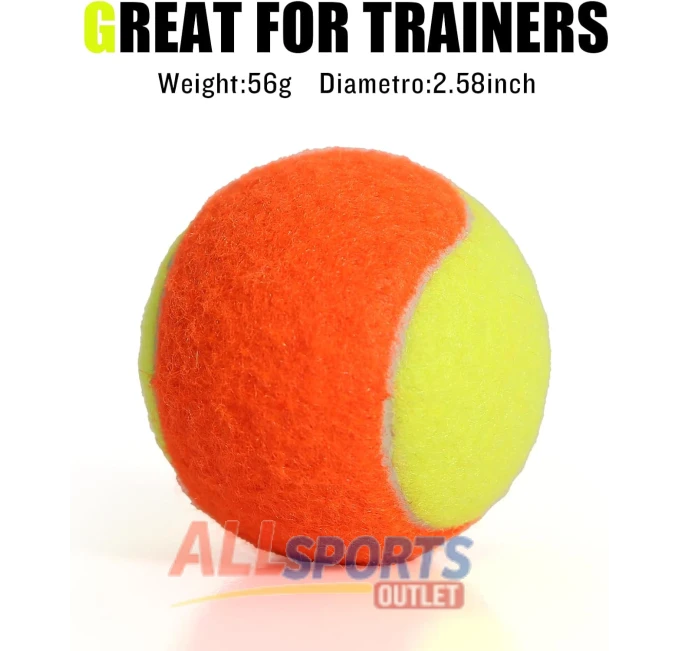 Low Compression Tennis Balls for Kids 12 to 40 Pack for Training by All Sports Outlet