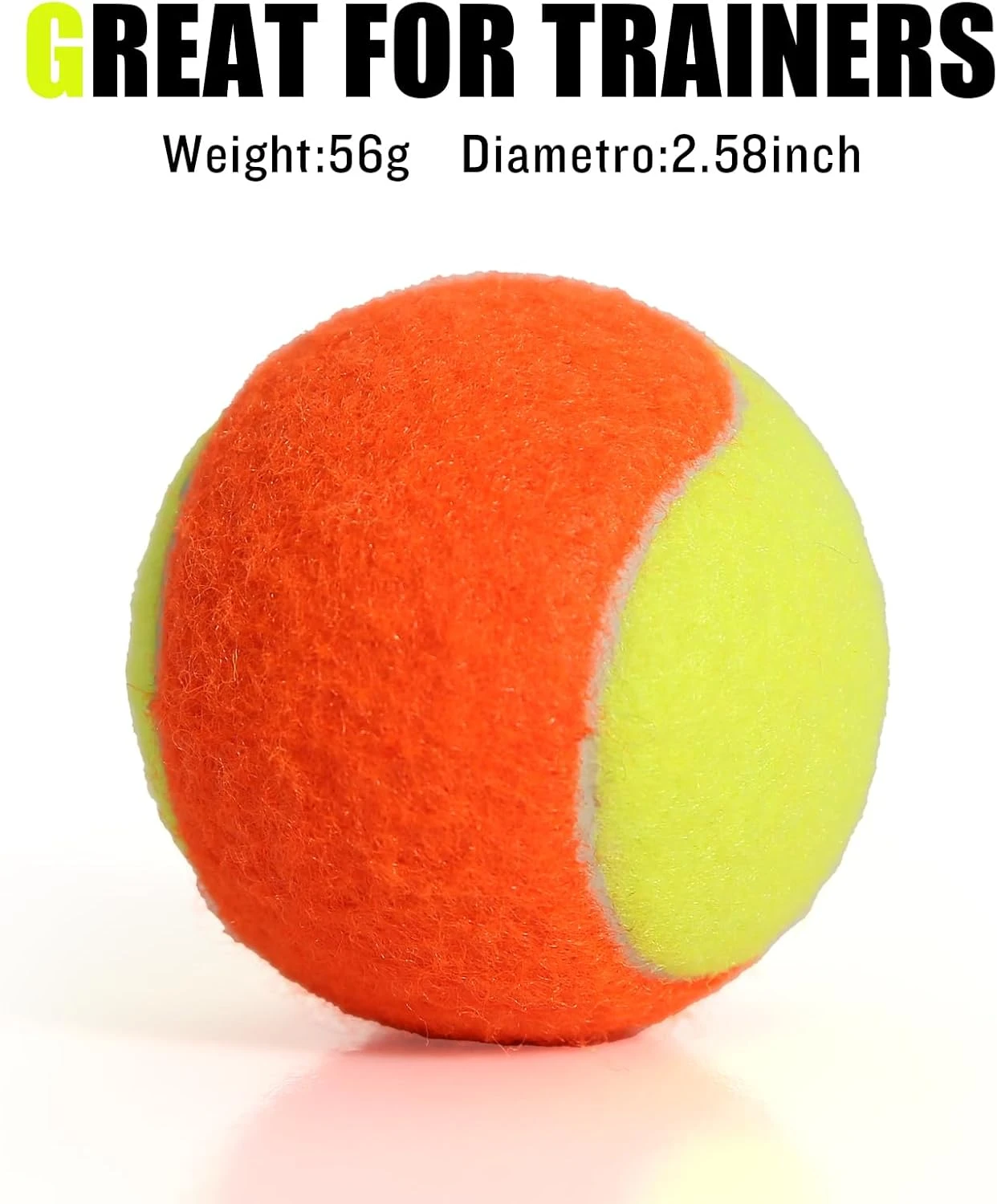 Low Compression Tennis Balls for Kids 12 to 40 Pack for Training by All Sports Outlet