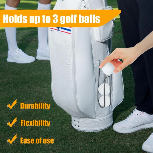 "2 Pcs Golf Ball Holder for Bag All Sports Outlet easy attachment durable"