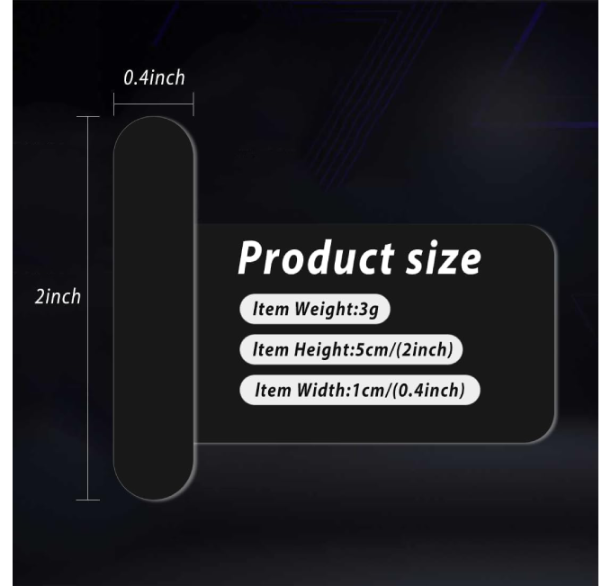 Enhance your pickleball paddle's performance with 30pcs black lead tape and 3M adhesive strips for better control and balance.
30pcs Black Lead Tape for Pickleball Paddles with 3M Adhesive Strips