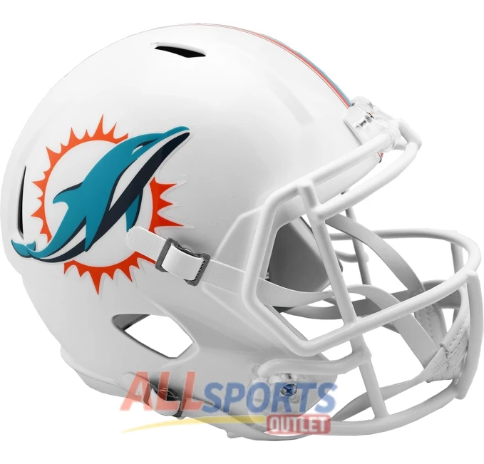 Riddell NFL Miami Dolphins Replica Full Size Helmet All Sports Outlet