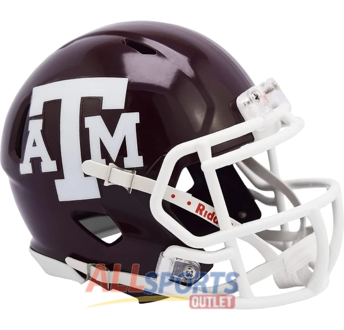 Riddell NCAA Texas A&M Aggies Speed Mini Helmet All Sports Outlet