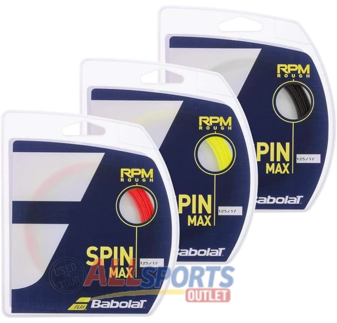 Babolat RPM Blast Rough 17G Yellow Tennis String All Sports Outlet