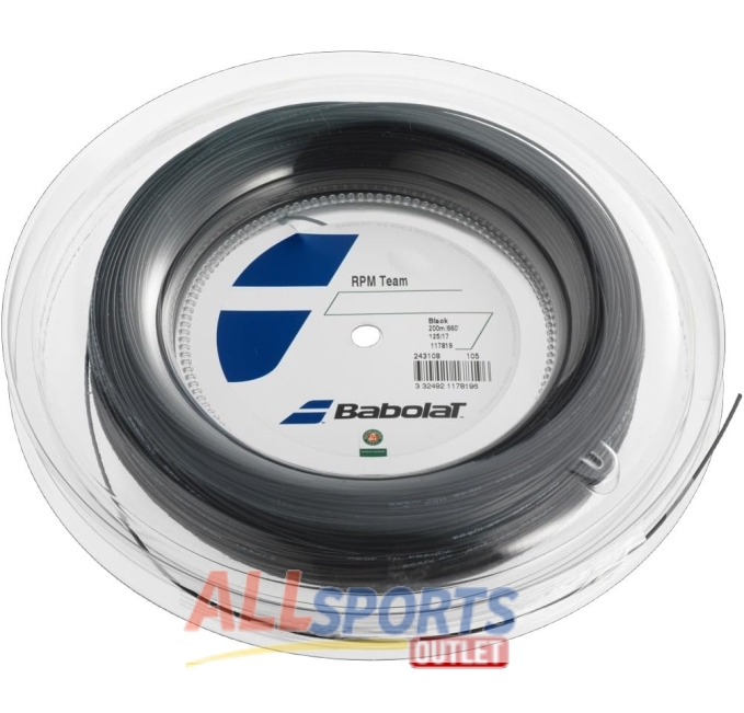 Babolat RPM Team Black 16g 130mm Tennis String Reel All Sports Outlet