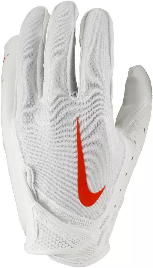 Nike Vapor Jet 7.0 Football Gloves 2XL White Orange All Sports Outlet