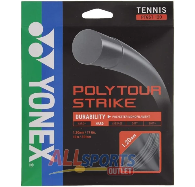 YONEX Poly Tour Strike Tennis String Iron Gray All Sports Outlet