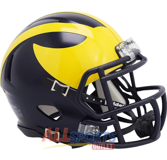 NCAA Michigan Wolverines Speed Mini Helmet All Sports Outlet