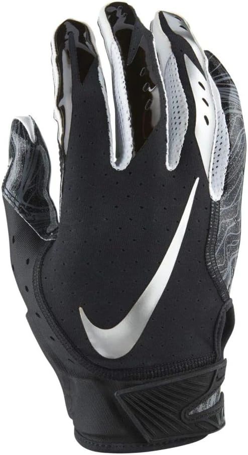 Nike Vapor Jet 5.0 Football Gloves Black Chrome X-Large All Sports Outlet