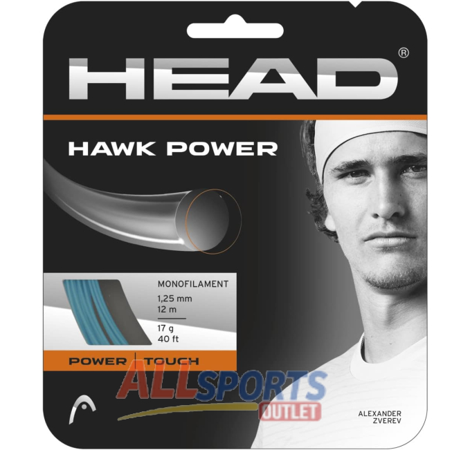 HEAD Hawk Power Tennis String Set 17-1.25mm All Sports Outlet