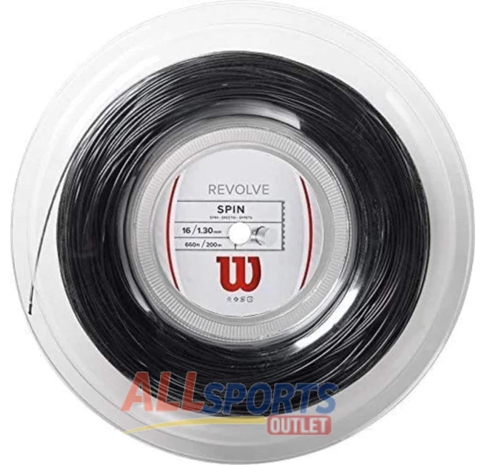 Wilson Revolve 16 Tennis String Set Black All Sports Outlet