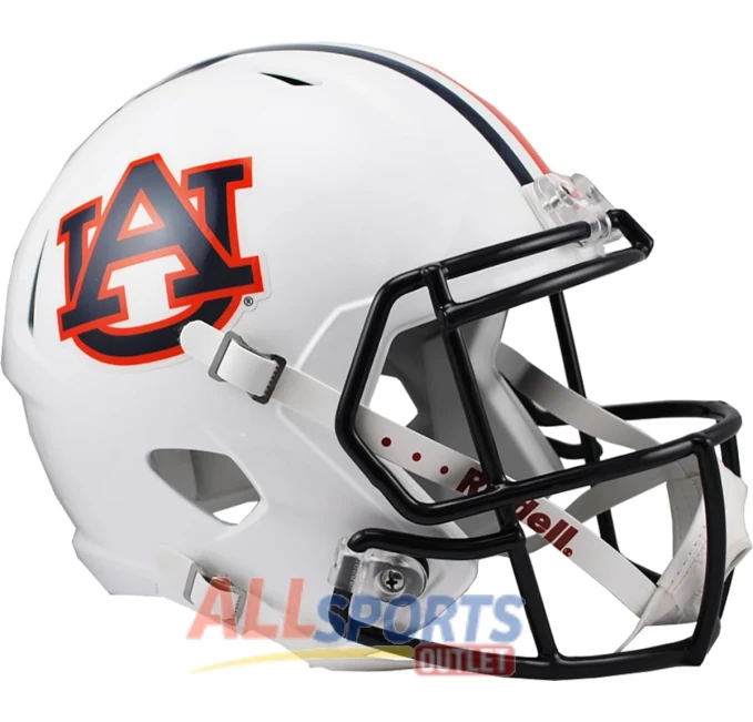 NCAA Auburn Tigers Full Size Speed Helmet Orange All Sports Outlet