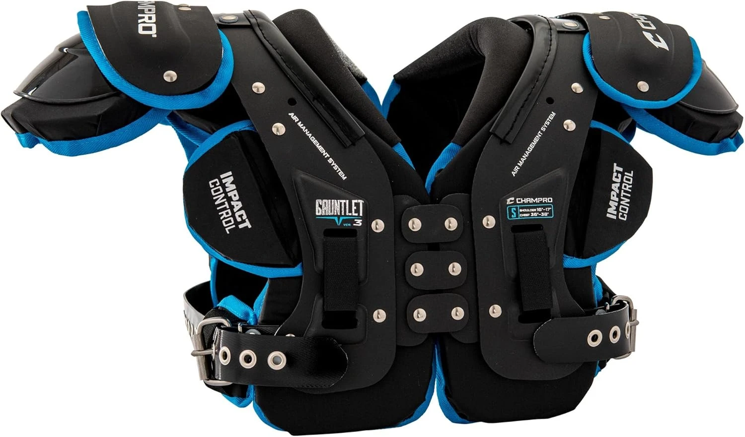CHAMPRO Gauntlet III Football Shoulder Pads All Sports Outlet - Image 2