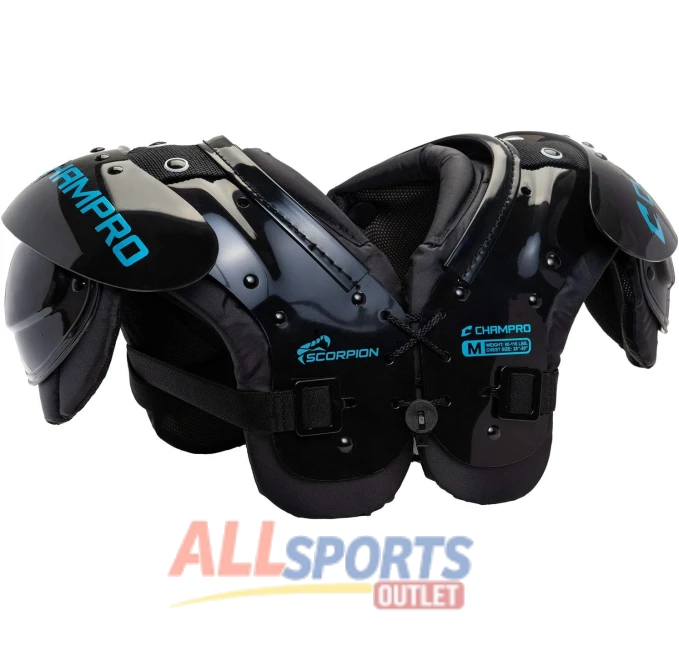 CHAMPRO Scorpion Youth Football Shoulder Pad All Sports Outlet