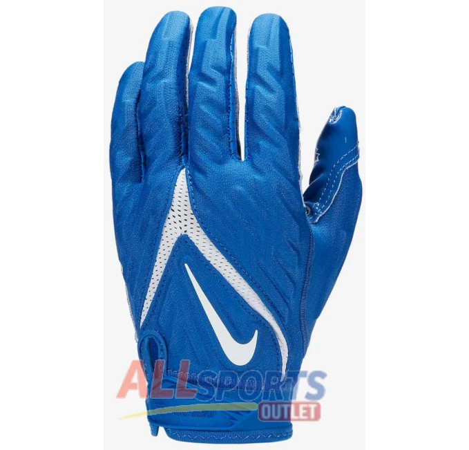 Nike Superbad 6.0 Football Gloves Royal White Small All Sports Outlet