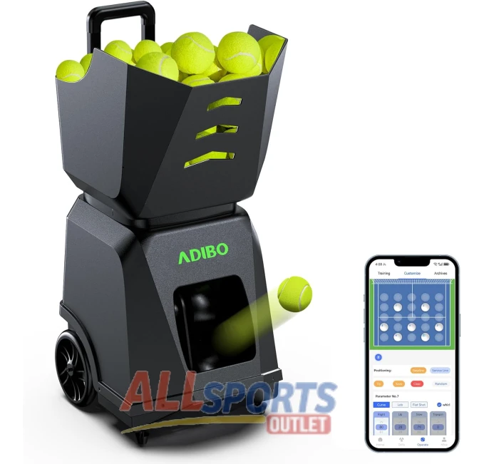 ADIBO Tennis Ball Machine with Topspin and Backspin All Sports Outlet