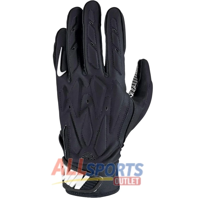Nike D-Tack 7.0 Lineman Football Gloves Navy White X-Large All Sports Outlet