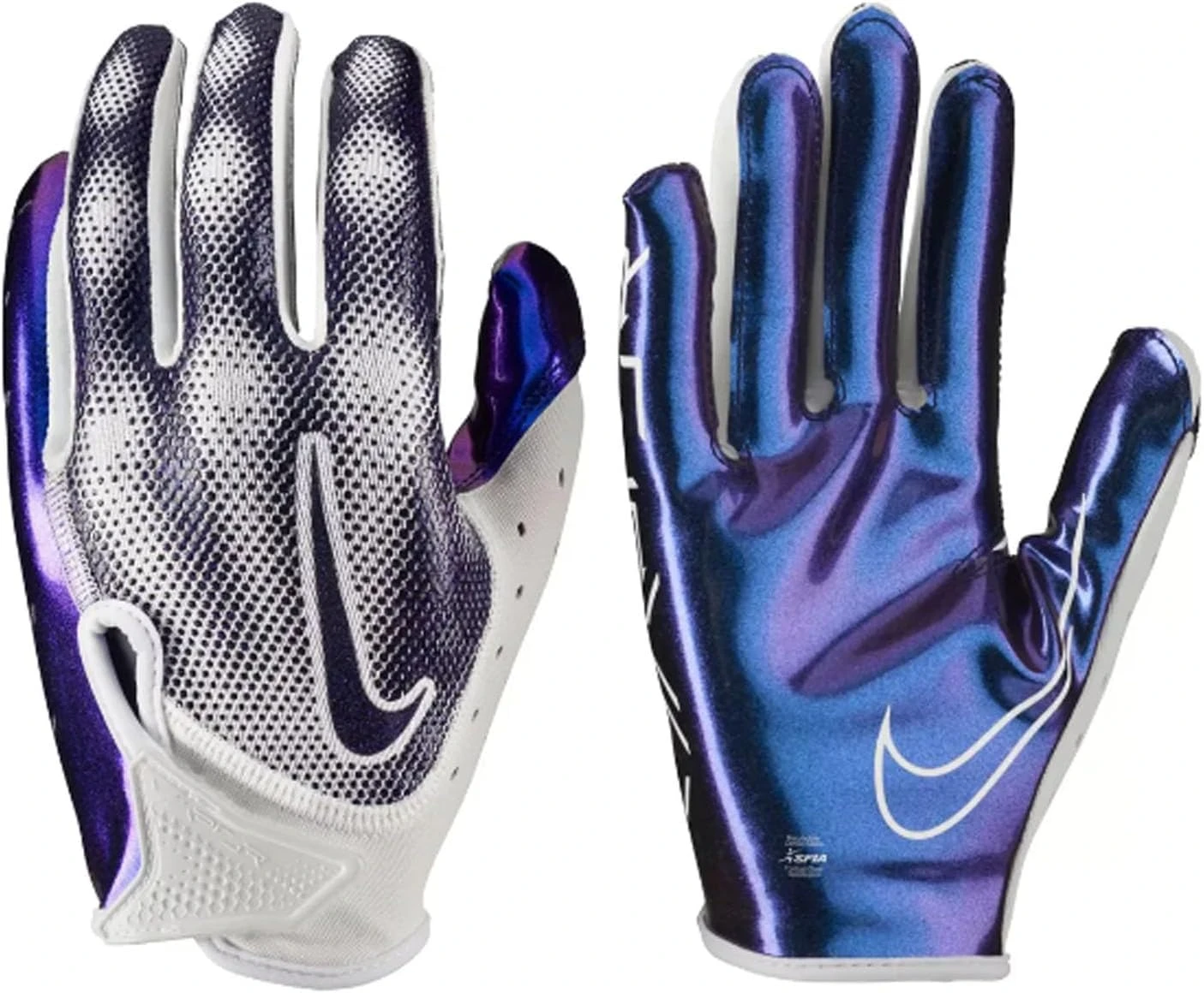 Nike Vapor Jet Magnagrip Palm Football Receiver Gloves White Iridescent Men's All Sports Outlet