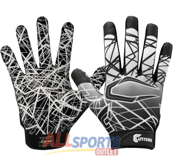 CUTTERS Youth Football Gloves with High Tack Silicone Grip All Sports Outlet