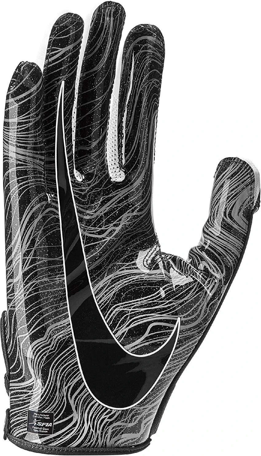 Nike Vapor Jet 5.0 Football Gloves Black Chrome X-Large All Sports Outlet - Image 3