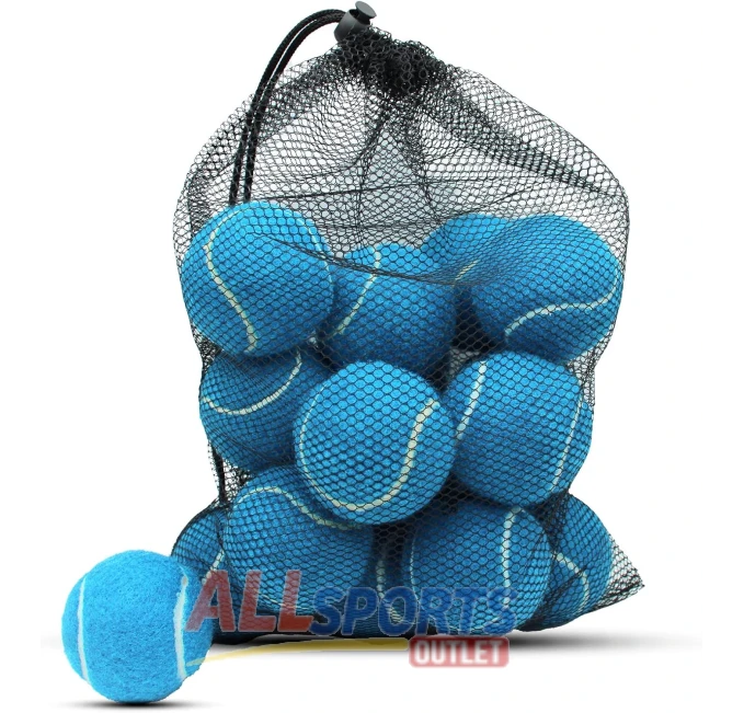 Tennis Balls 18 Pack with Mesh Bag for Training All Sports Outlet
