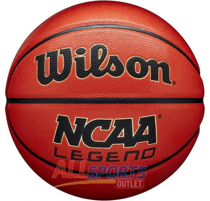 Wilson NCAA Legend Basketball 29.5 inch Size 7 Orange Black All Sports Outlet
