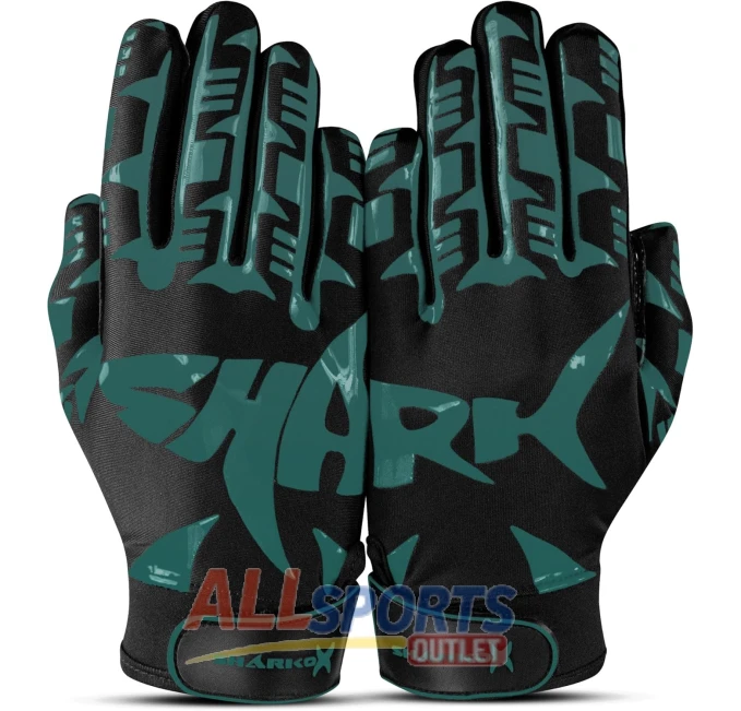 SHARKOX Ultra Sticky Football Gloves Top Grip All Sports Outlet