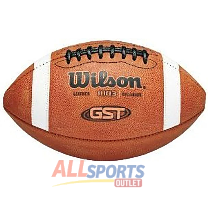 Wilson 1003 GST Football NFHS NCAA Leather All Sports Outlet