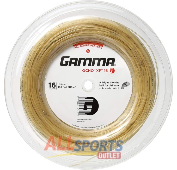 Gamma Ocho XP 16G Tennis String Reel Natural at All Sports Outlet