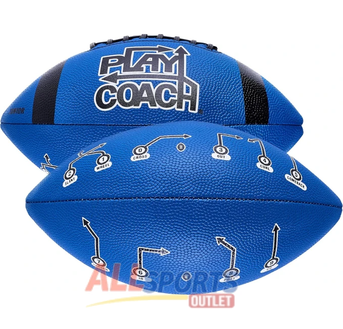 PlayCoach Youth Football with 10 Passing Routes All Sports Outlet