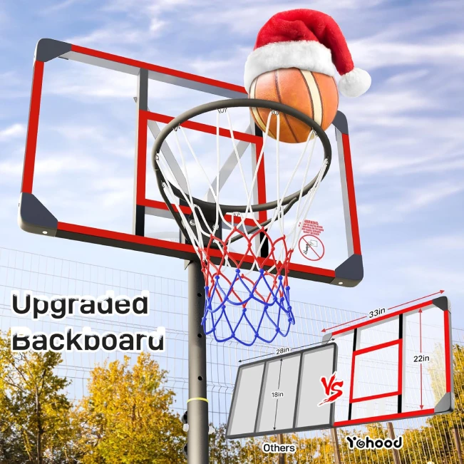 Adjustable Kids Basketball Hoop for Driveway Indoor Play All Sports Outlet