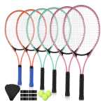 6 Pcs Tennis Rackets Set for Adults with Overgrips and Carry Bags from All Sports Outlet