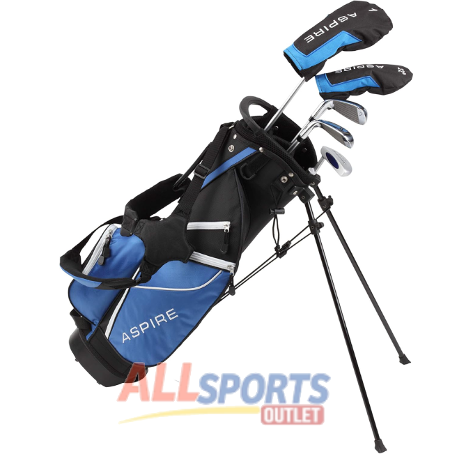 Aspire Junior Plus Golf Set for Kids Ages 9-10 Right-Handed Blue