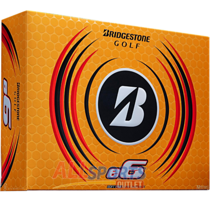 Bridgestone 2023 e6 White Golf Balls from All Sports Outlet designed for distance and soft feel.
