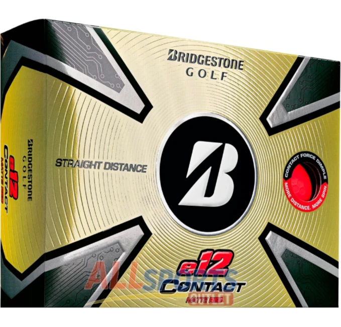 Bridgestone e12 Contact Golf Balls with FLEXATIV cover for distance and control