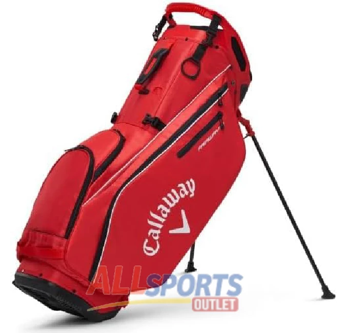 Callaway Fire Red Fairway 14 Golf Bag with 14-way Dividers and Pushcart Compatibility
