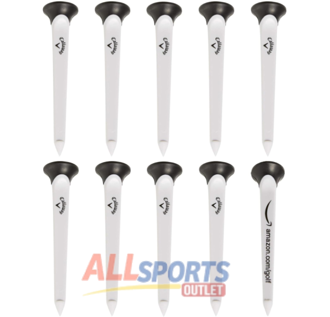 Callaway Par-Tee Plastic Golf Tees 10 Pack White for golfers