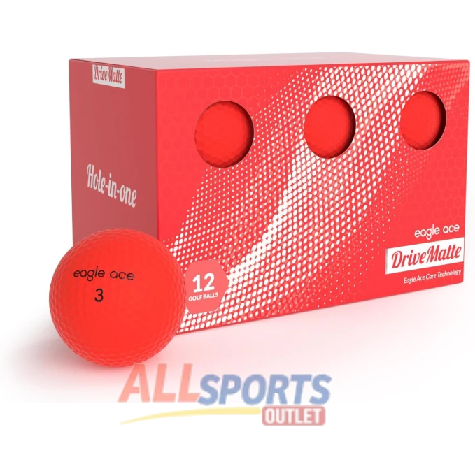 Eagle Ace Drive Matte Golf Balls Maximum Distance and Spin Control