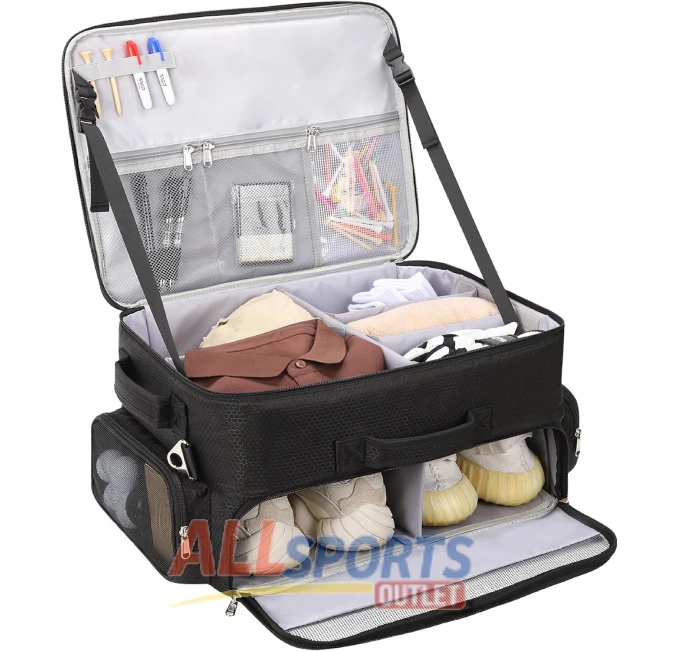 All Sports Outlet Ethereal Golf Trunk Organizer for Car Storage with Shoe Compartment