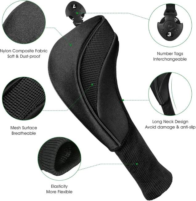 Fairway Woods Driver Headcovers Set for Men and Women at All Sports Outlet