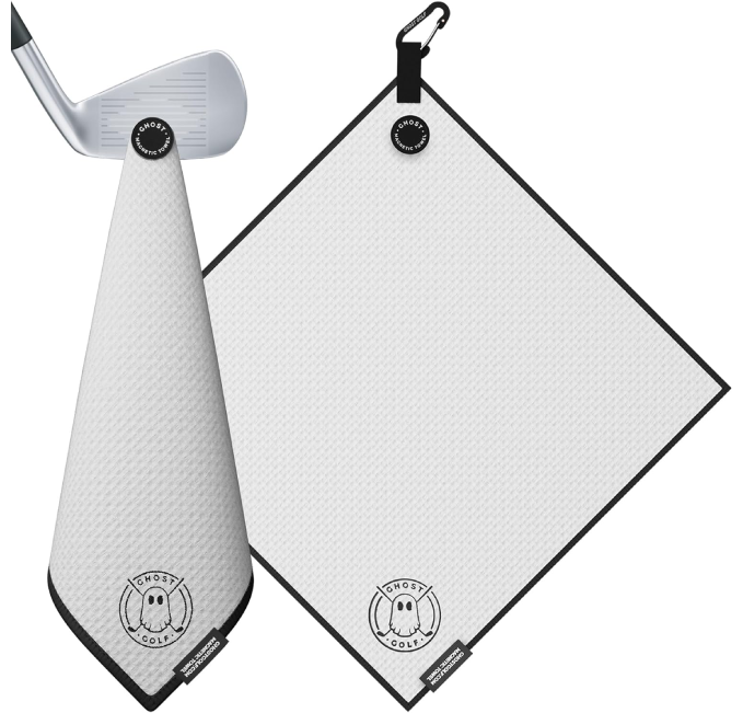 Ghost Golf Magnetic Towel Ultra-Absorbent Microfiber White Golf Towel for Carts or Clubs at All Sports Outlet
Ghost Golf Magnetic Towel Ultra-Absorbent Microfiber for Golf Carts and Clubs