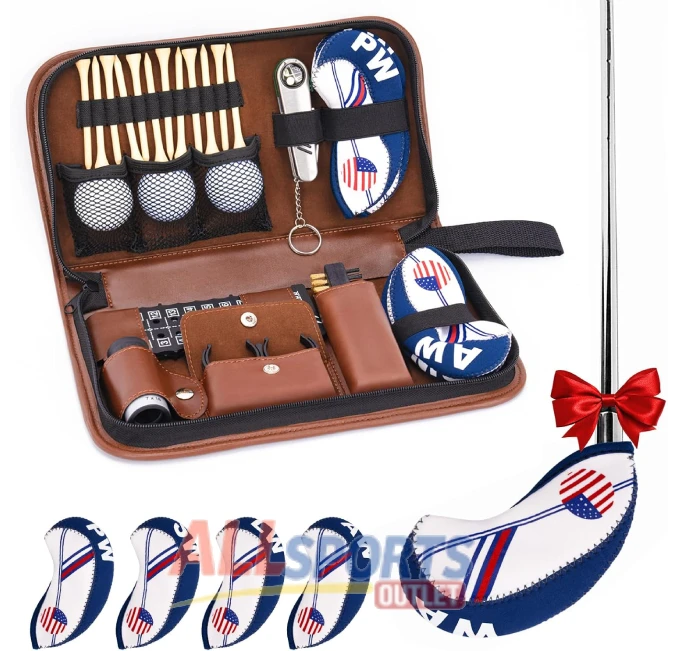 Golf Accessories Kit with Balls Rangefinder Tees Brush at All Sports Outlet