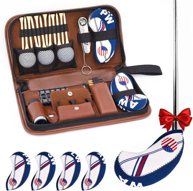 Golf Accessories Kit with Balls Rangefinder Tees Brush at All Sports Outlet