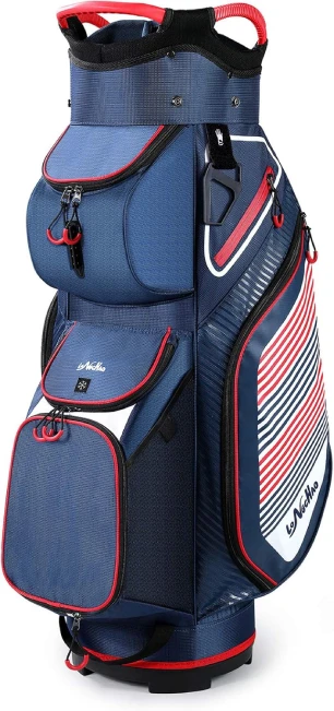 Lightweight 14-Way Golf Cart Bag with Pockets and Cooler by All Sports Outlet