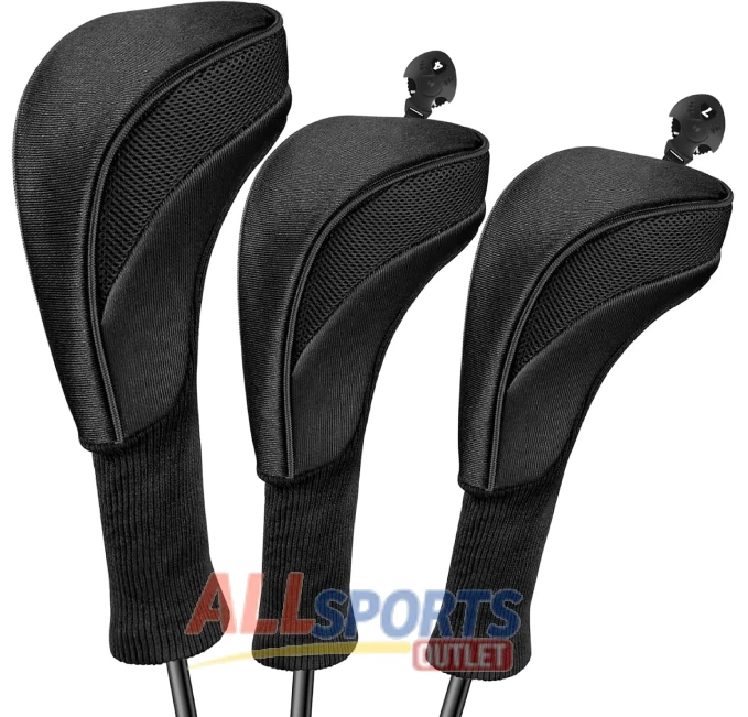 Golf Club Head Covers for Fairway Woods and Hybrids Set at All Sports Outlet