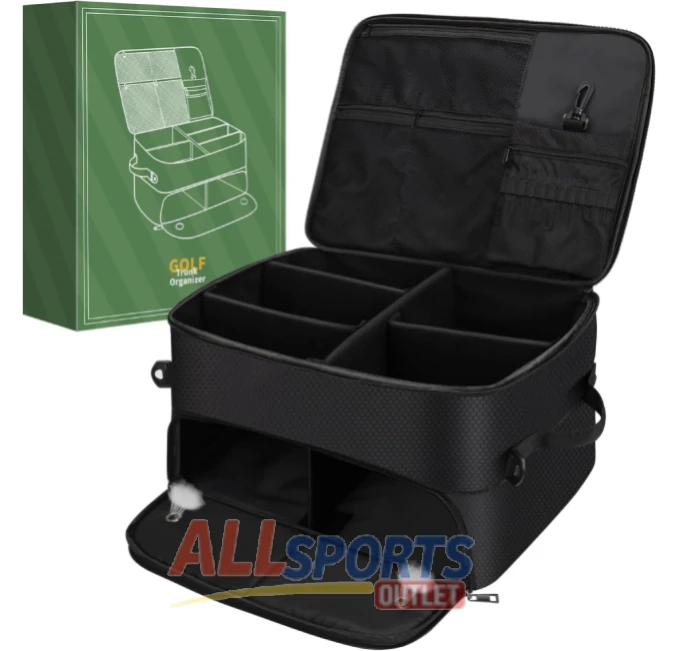 Golf Gifts for Men Women Trunk Organizer with Shoes Compartments and Golf Tee Pouch
