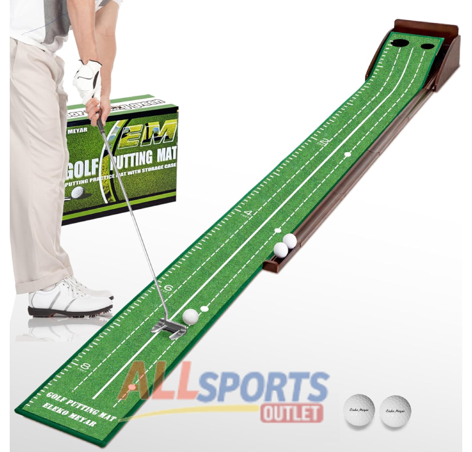 Golf Putting Green Mat for Indoor Practice with Ball - All Sports Outlet