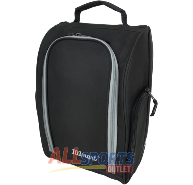 All Sports Outlet Golf Shoe Bag for Men and Women with Zippered Carrier, Ventilation, and Side Pockets