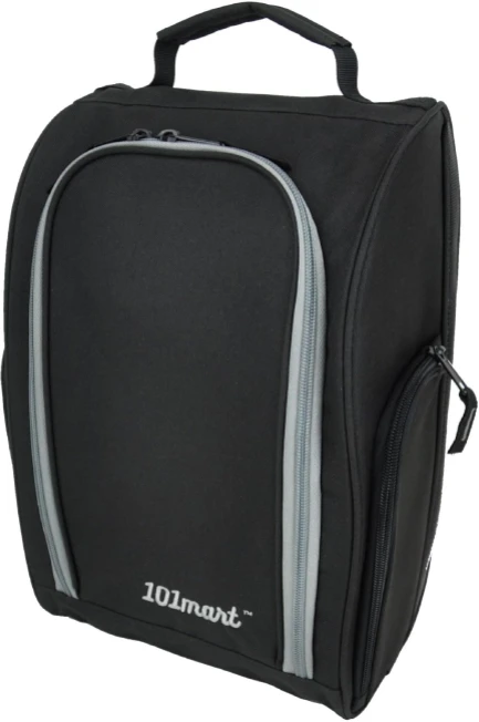 Durable and spacious golf shoe bag for men and women with zippered closure, ventilation, and side pockets for accessories. Perfect for storing golf shoes and gear.
All Sports Outlet Golf Shoe Bag for Men and Women with Zippered Carrier, Ventilation, and Side Pockets