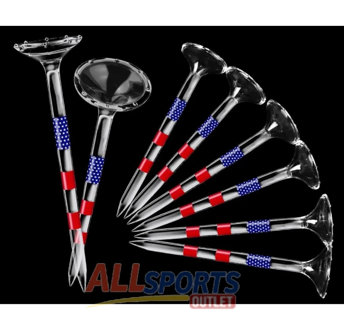 Unbreakable 3 1/4 Inch Golf Tees Bulk Pack with Big Cup Design