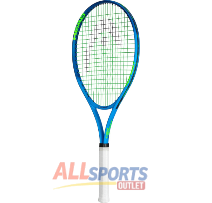 HEAD Ti Conquest 27 Inch Tennis Racket Pre-Strung Light Balance 4 3/8 Grip Blue from All Sports Outlet